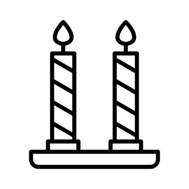 Mum Vektör Simgesi Tasarımı