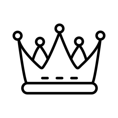 Taç vektör simgesi tasarım