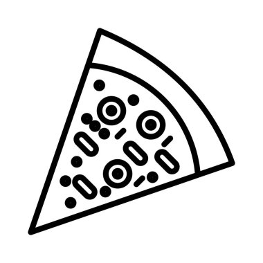 Pizza Vektörü Simgesi Tasarımı