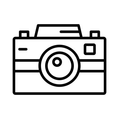 Photo Camera Vector Icon Design