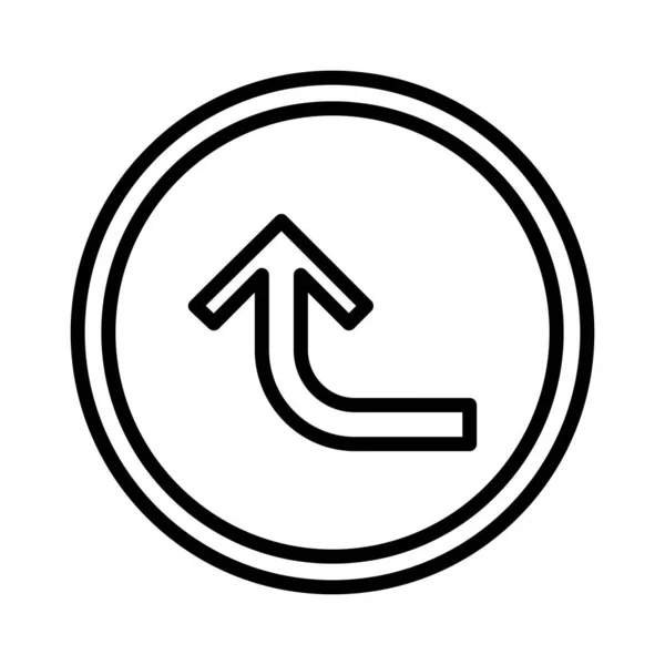 Turn Arrow Vector Icon Design — стоковый вектор