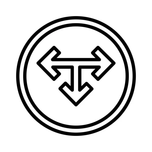 Junction Vector Icon Design — стоковый вектор