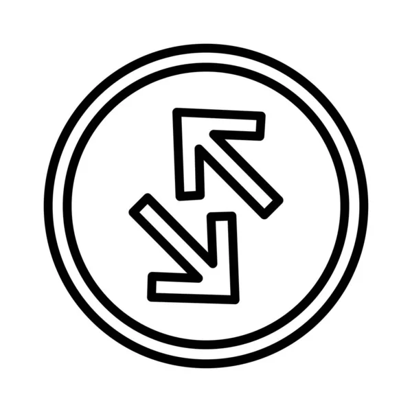 Exchang Arrow Vector Icon Design — Stockvektor