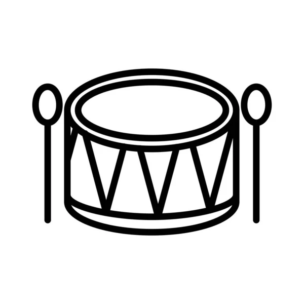 Барабанний Набір Векторний Дизайн Піктограм — стоковий вектор