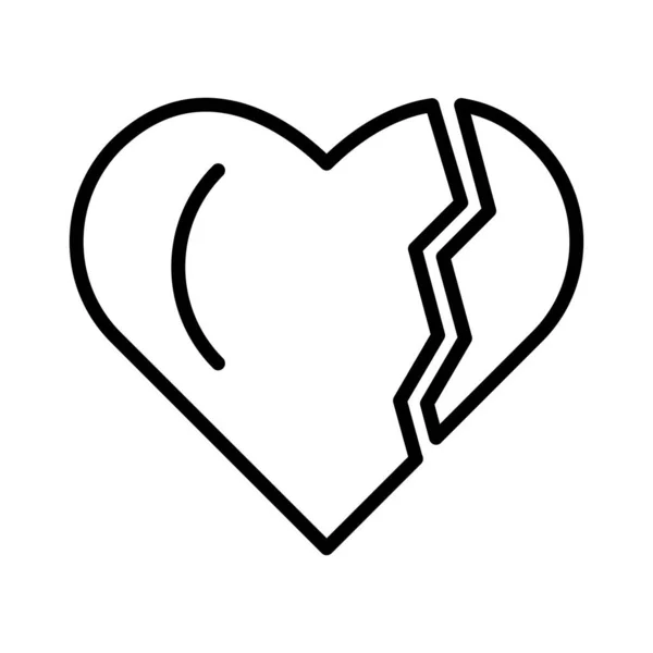 Розбиті Серця Векторні Ікони — стоковий вектор