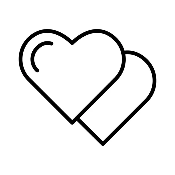Corazón Vector Icono Diseño — Archivo Imágenes Vectoriales