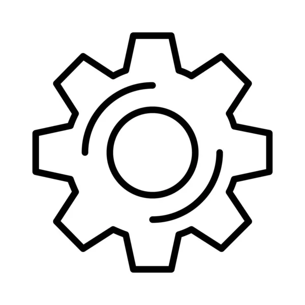 Settings Vector Icon Design — Vettoriale Stock