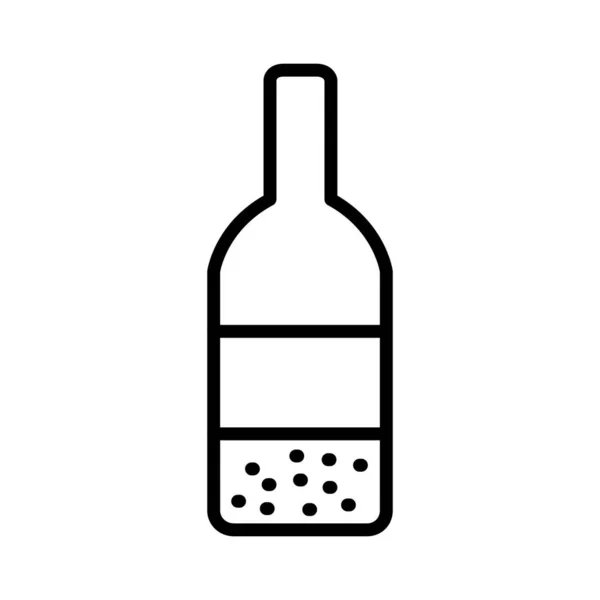 Weinflaschen Vektor Icon Design — Stockvektor