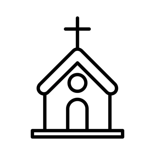 Kirkko Vektori Kuvake Suunnittelu — vektorikuva