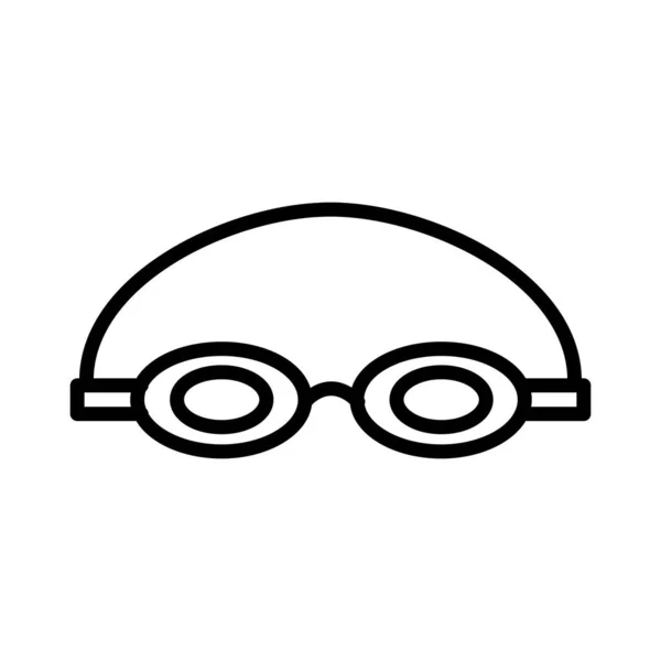 Plavecké Brýle Vektorové Ikony Design — Stockový vektor