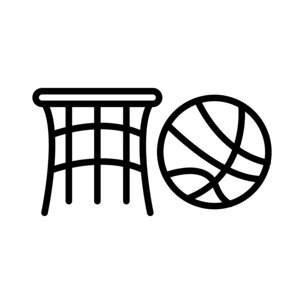 Basketbol Vektörü Simgesi Tasarımı — Stok Vektör