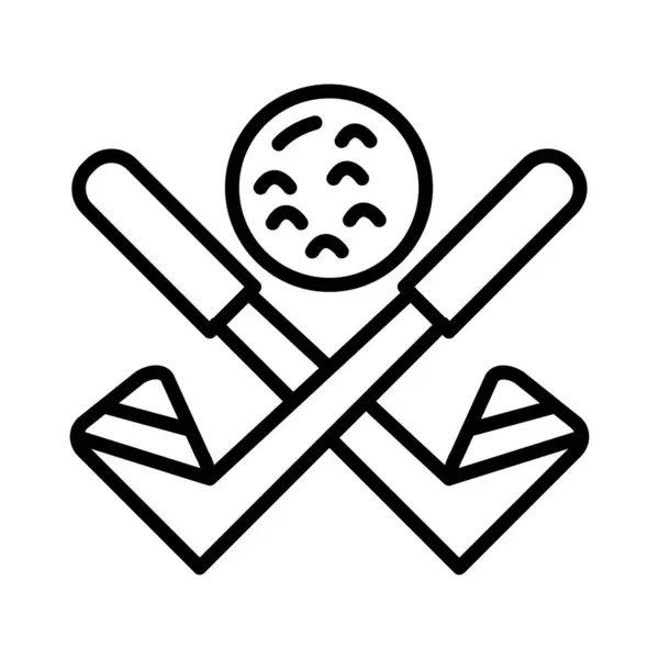 Golf Vector Icono Diseño — Archivo Imágenes Vectoriales