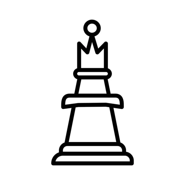 Chess Queen Vector Icon Design — 스톡 벡터