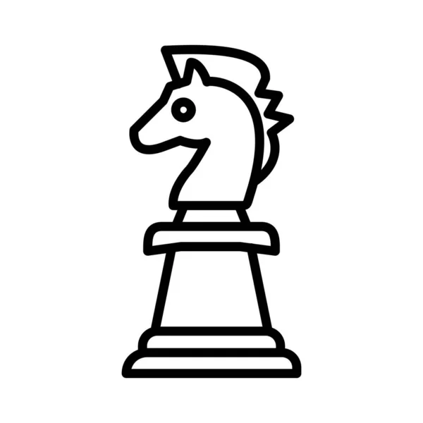 Schachritter Vector Icon Design — Stockvektor
