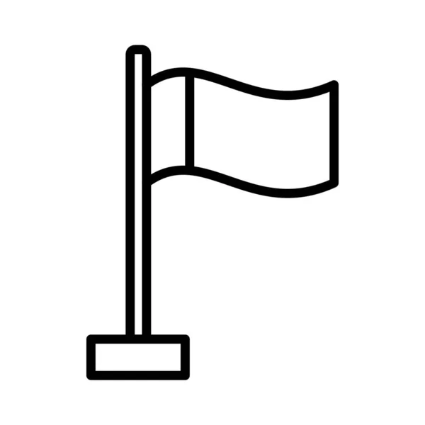 Bandera Vector Icono Diseño — Archivo Imágenes Vectoriales