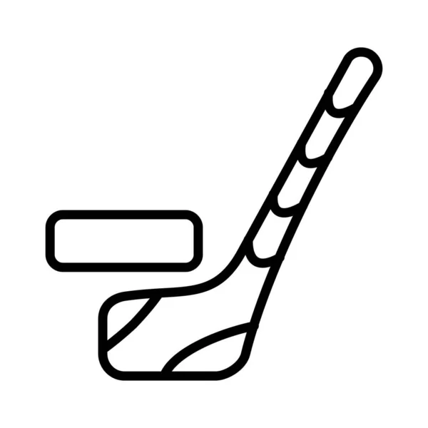 Hockey Sobre Hielo Vector Icono Diseño — Archivo Imágenes Vectoriales
