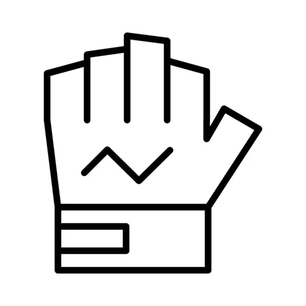 Kurzer Handschuh Vector Icon Design — Stockvektor