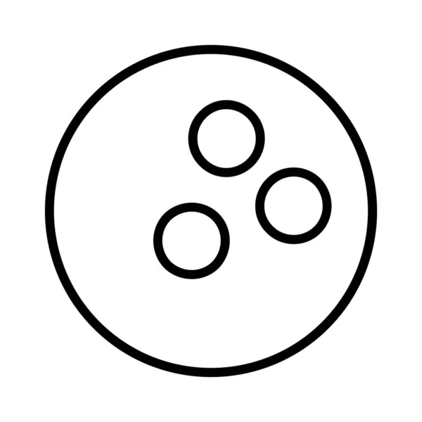 Bowling Ball Vector Icon Design — Stockvektor