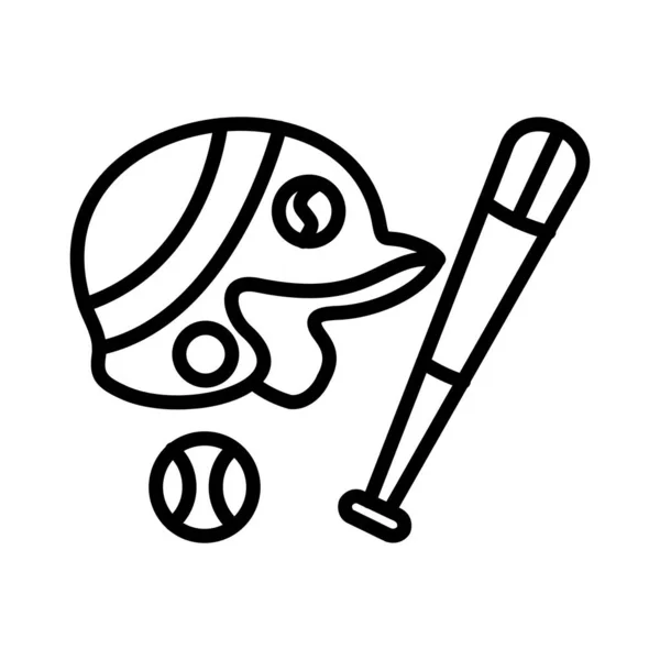 Бейсбольний Комплект Векторні Іконки Дизайн — стоковий вектор
