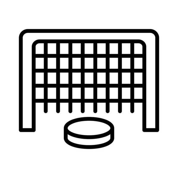 Hockey Net Vector Icon Design — Stock Vector