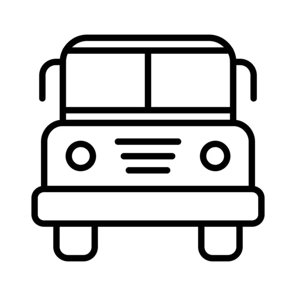 School Bus Vector Icon Design — Stock Vector