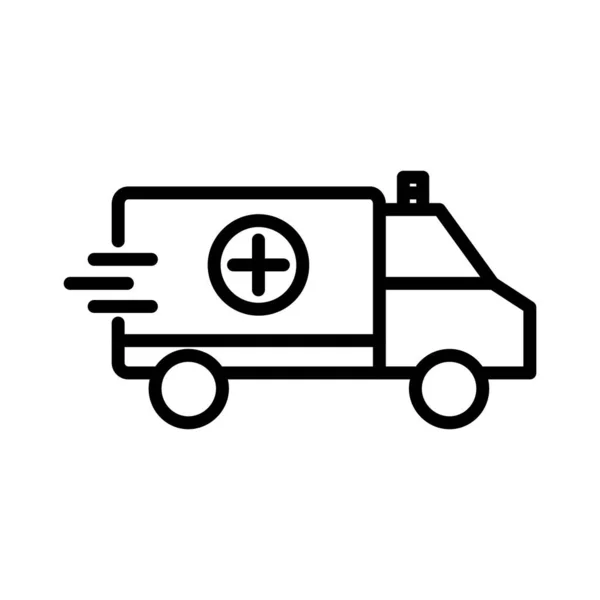 Ambulance Vector Icon Design — Stock Vector