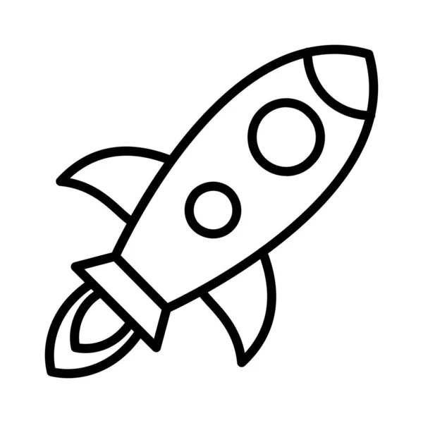 Cohete Vector Icono Diseño — Vector de stock