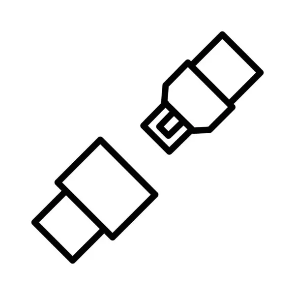 Cinturón Seguridad Vector Icono Diseño — Vector de stock
