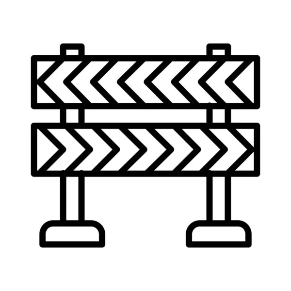 Straßenblockierer Icon Design — Stockvektor