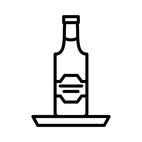 Bierflaschen Vektor Icon Design — Stockvektor