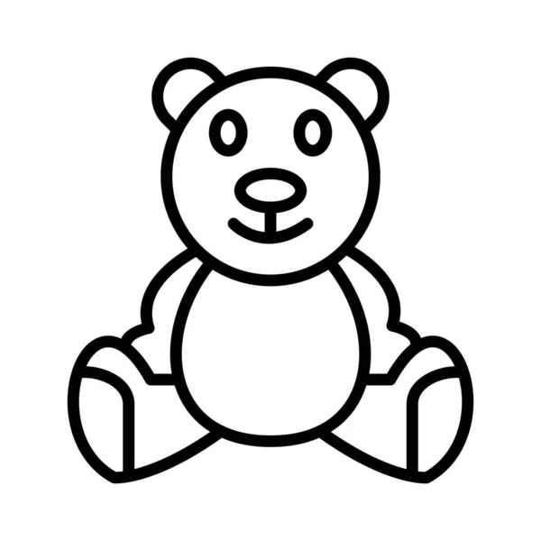 Teddy Bear Vector Icon Design — 스톡 벡터