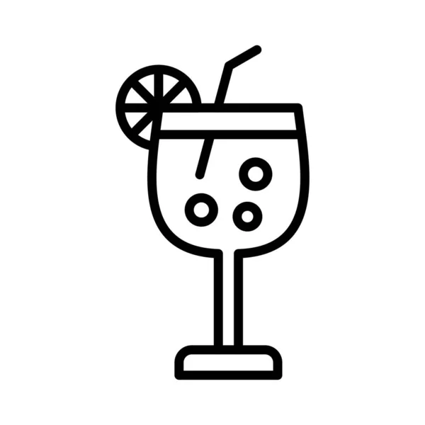 Cocktail Vector Icon Design — Stockvektor