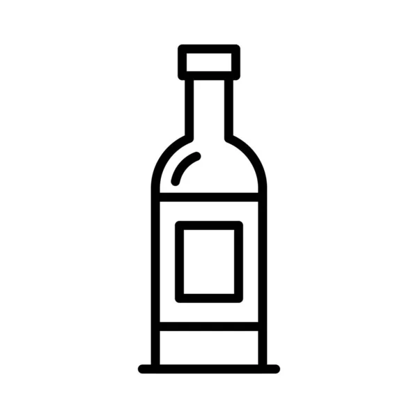 Wine Bottle Vector Icon Design — Stock Vector