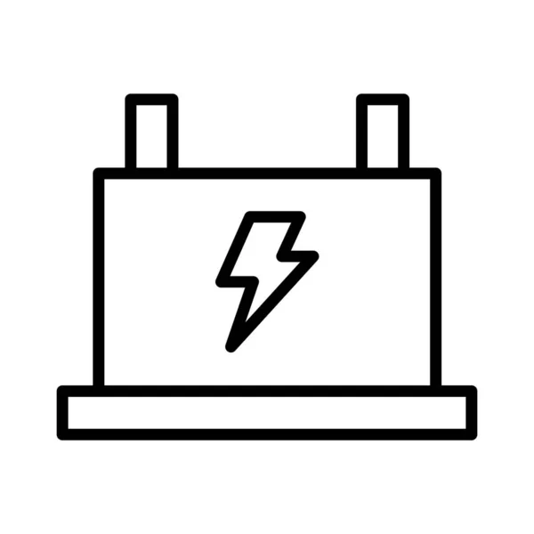 Baterie Vektorové Ikony Designu Royalty Free Stock Ilustrace