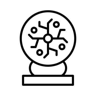 Plasma Topu Vektör Simgesi Tasarımı