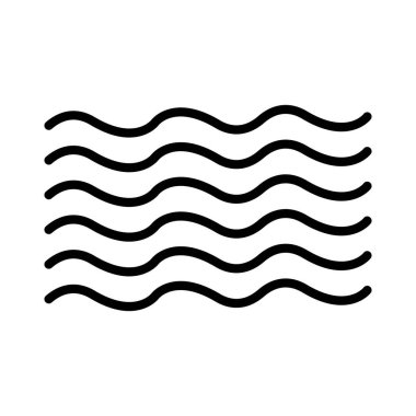 Dalga Vektörü Simgesi Tasarımı