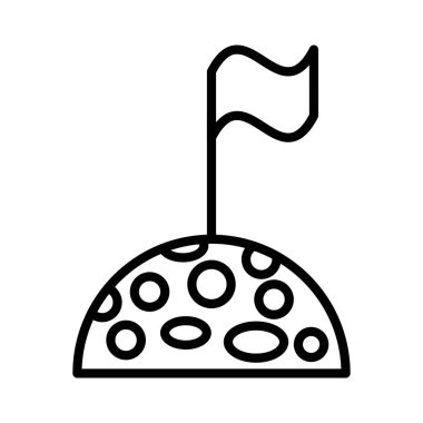 Ay Vektörü Simgesi Tasarımı