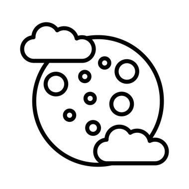 Ay Vektörü Simgesi Tasarımı