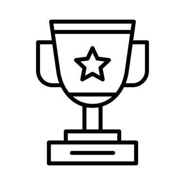 Trophy Vector Icon Design