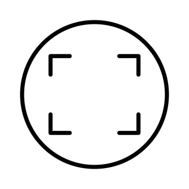 Tam Ekran Vektörü Simgesi Tasarımı