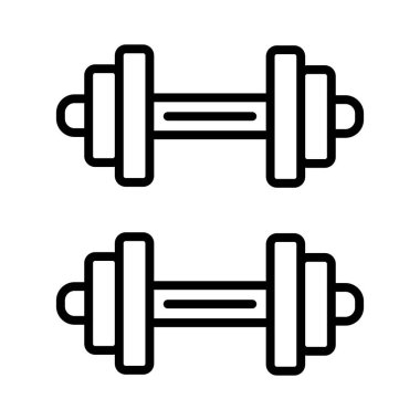 Dumbbell vektör simgesi tasarım