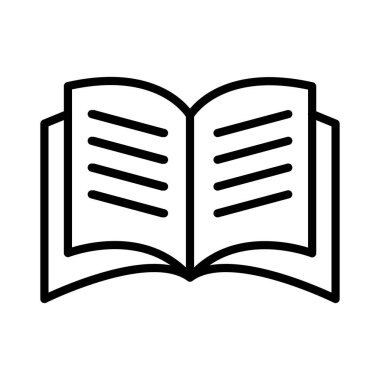 Kitap Vektörü Simgesi Tasarımı Aç