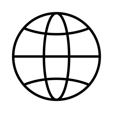 Web Globe Vektör Simgesi Tasarımı