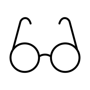 Gözlük Vektörü Simgesi Tasarımı