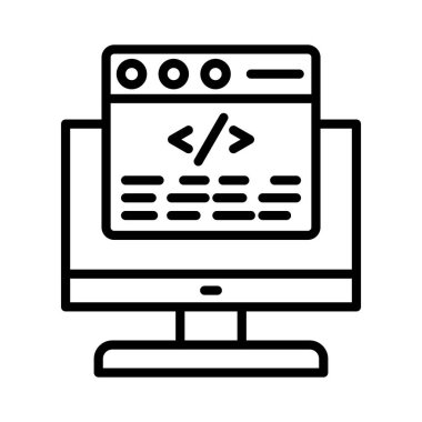 Coding  Vector Icon Design