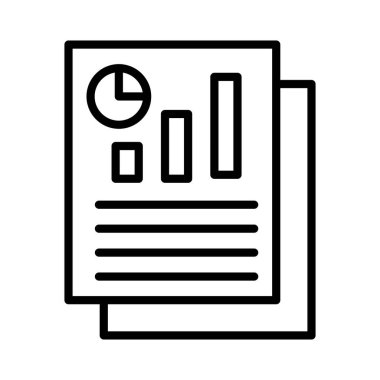 Seo Rapor Vektör Simgesi Tasarımı