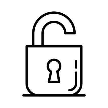 Vektör simgesi tasarım kilidini