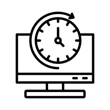 Saat vektör simge tasarımı