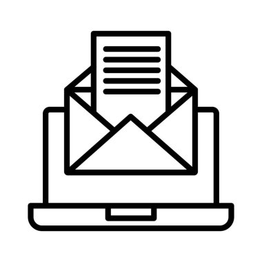 E- posta Markiting Vektör Simgesi Tasarımı