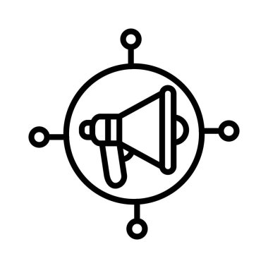 Sosyal Tanıtım Vektörü Simgesi Tasarımı